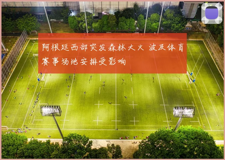 阿根廷西部突发森林大火 波及体育赛事场地安排受影响